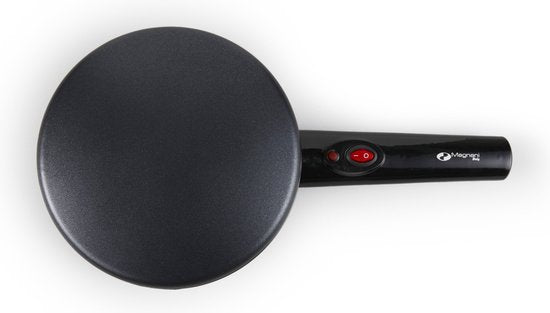 Magnani - Appareil à crêpes - Revêtement antiadhésif - Spatule, fouet et assiette inclus - Poêle à crêpes - Électrique - 800 W