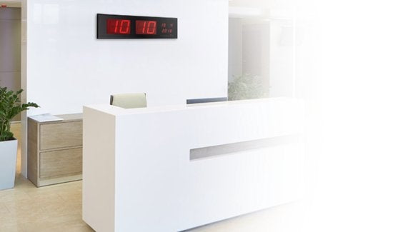 Horloge murale avec affichage LED