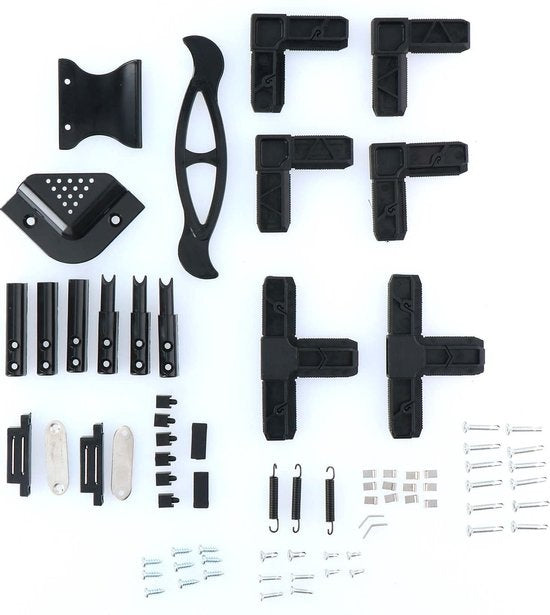 Porte - Magnétique - avec charnières - Max 100x215 cm - Noir