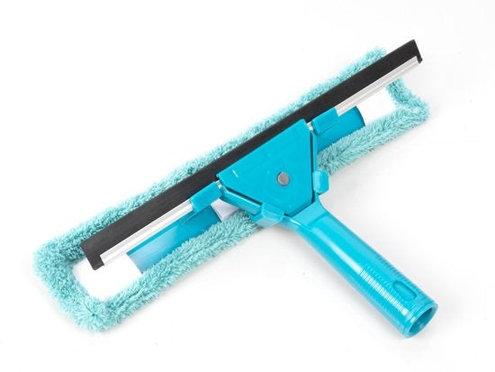 Kit de nettoyage Alpina - 7 pièces - Microfibre - Serpillère - Raclette à vitres - Racleur - Manche télescopique - Balai pliable