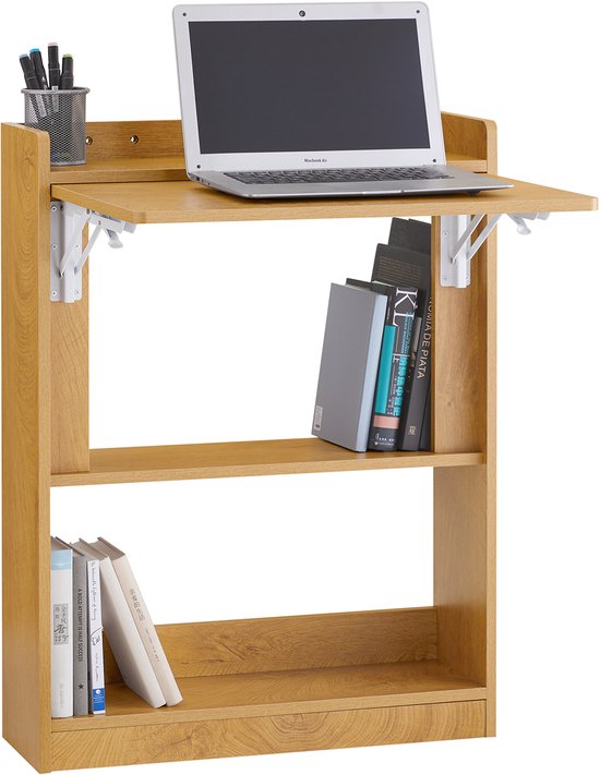 SoBuy FWT92-N Bureau pliable - Bois composite, 63x82x20cm