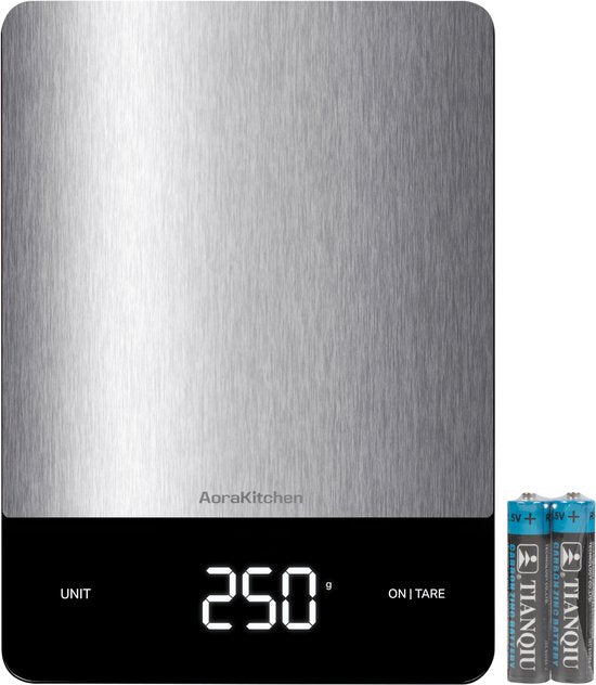 AoraKitchen Balance de cuisine numérique - Balance de cuisine - Balance numérique de précision - Tare
