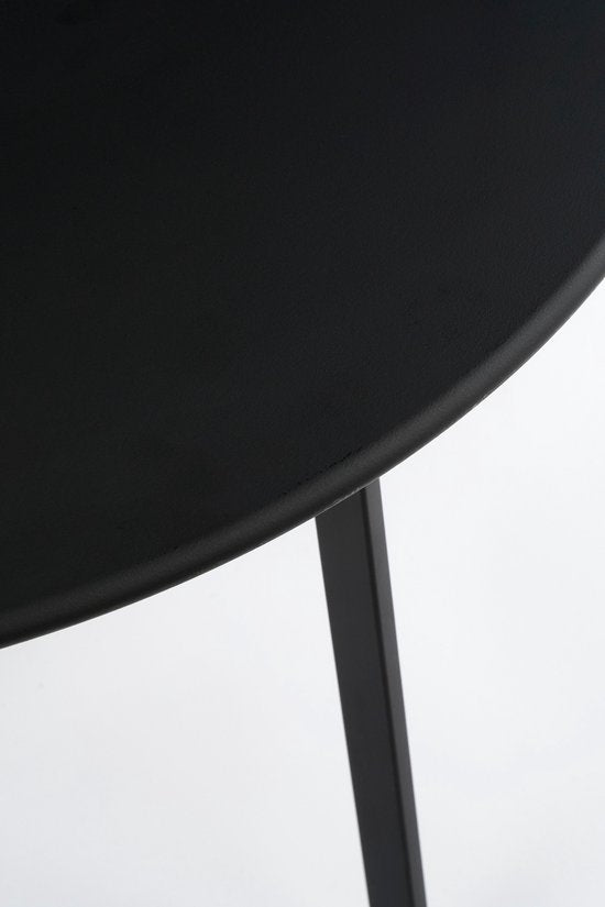 Mica Decorations Table d'appoint d'extérieur Seatle - H58 x Ø38 cm - Métal - Noir