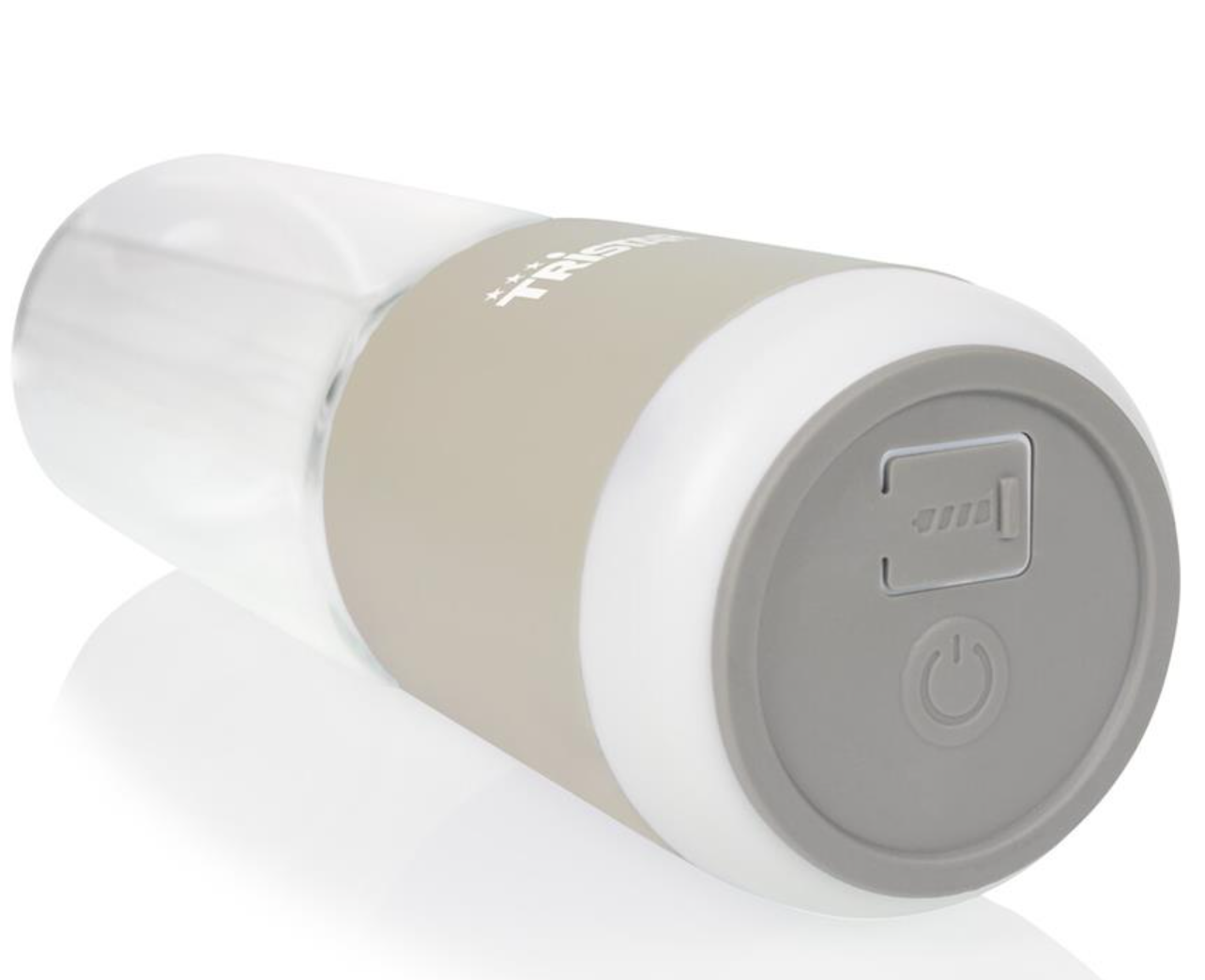 Mini-mixeur Tristar « To Go » - Mixeur à smoothies portable - Rechargeable par USB - Bol en verre de 280 ml - Beige