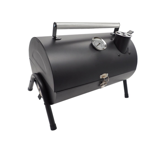 Bac à griller avec 2 grilles - BBQ pratique avec poignée en acier inoxydable