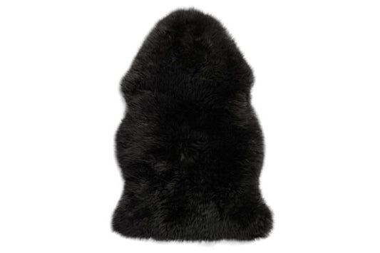 Lifa Living - Peau de mouton XL - Noir - 100% laine de mouton naturelle - approx. 100 x 70 cm