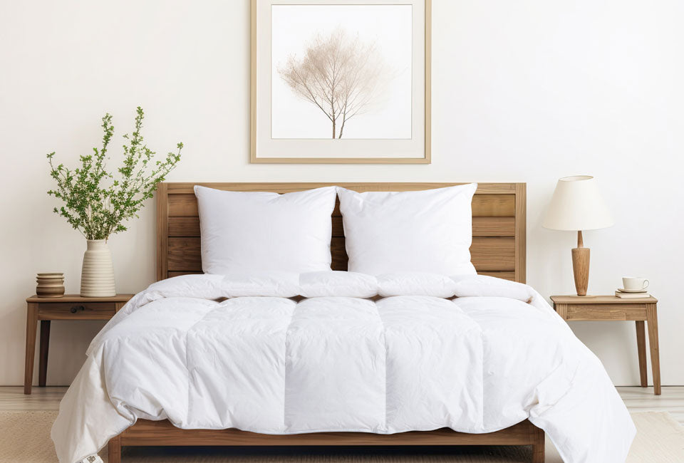 H&Q Couette en duvet luxueuse 135x200cm