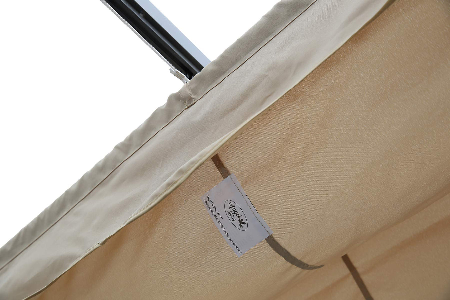 Toile de remplacement Angel Living - pergola et gazebo - polyester - 3 x 3 m - beige - 258 x 258 cm