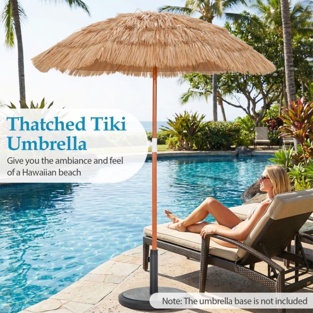 Parasol de plage Coast Hawaii - Inclinable et réglable - 175 cm - Avec sac de transport