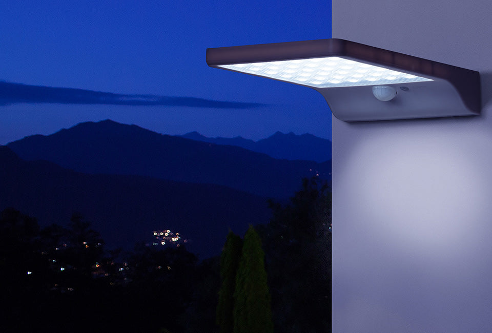 Hortensus Lampe d'extérieur à énergie solaire avec détection de mouvement