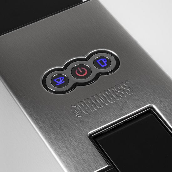 Machine à café Princess 249451 Multi Capsule - 5 en 1 - Compatible avec les capsules Nespresso et Dolce Gusto - Noir / Argent