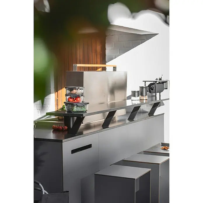 Étagère de cuisine universelle Wenko Blanco - Avec porte-rouleau - Pour les accessoires de cuisine
