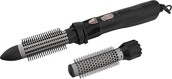 Carmen DC5250 - Brosse à cheveux - 550 watts - Dents rétractables - 2 accessoires - Double voltage