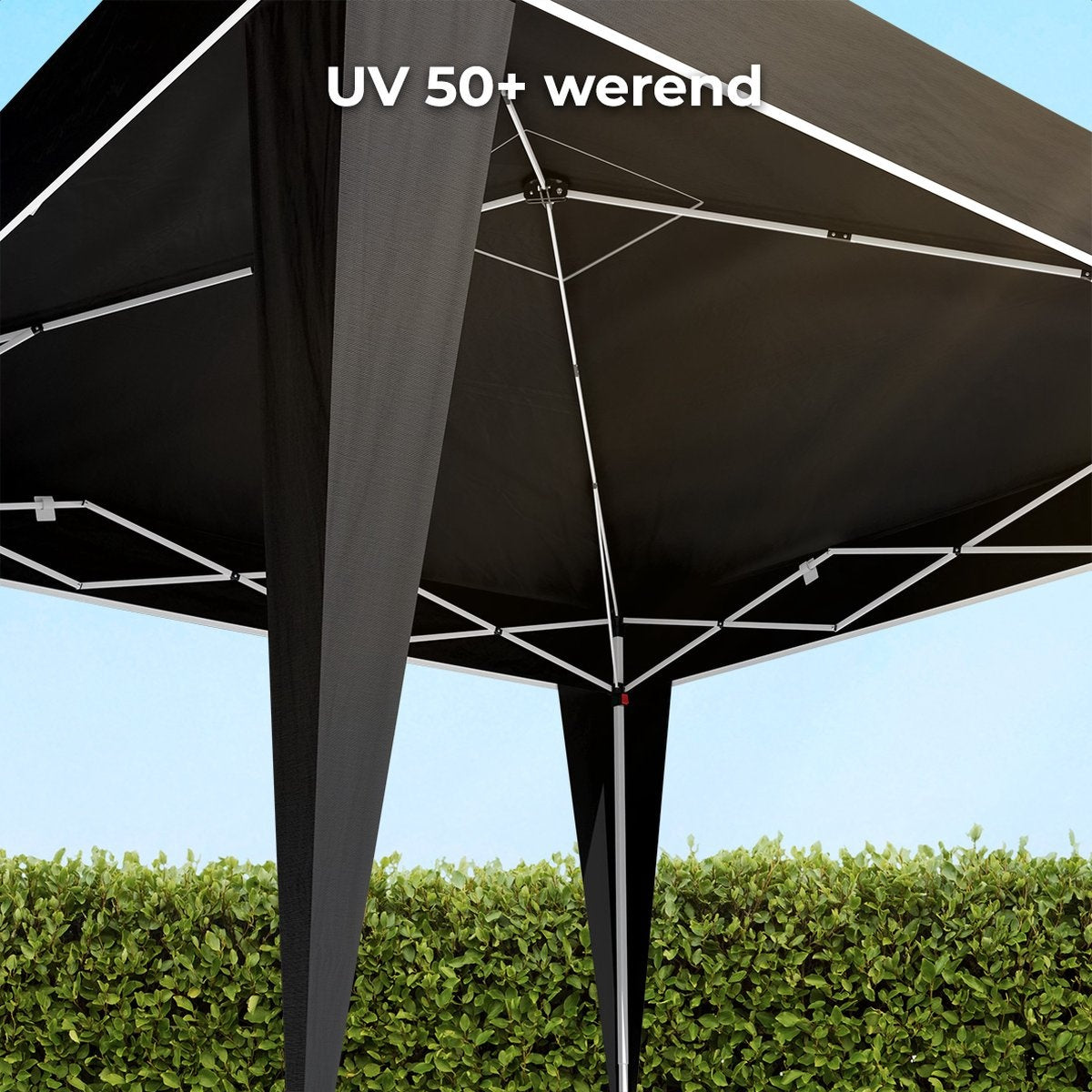 Tonnelle de jardin - LifeGoods - 3x3 m - Pliable - Imperméable - Avec sac de transport - Noir