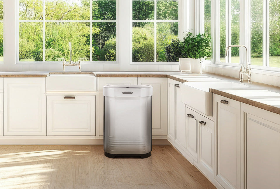 Poubelle 52L avec capteur - Solution intelligente et hygiénique pour la maison et le bureau