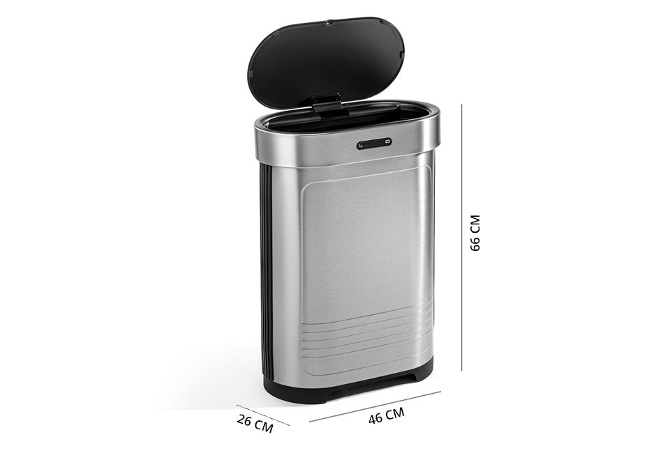 Poubelle 52L avec capteur - Solution intelligente et hygiénique pour la maison et le bureau