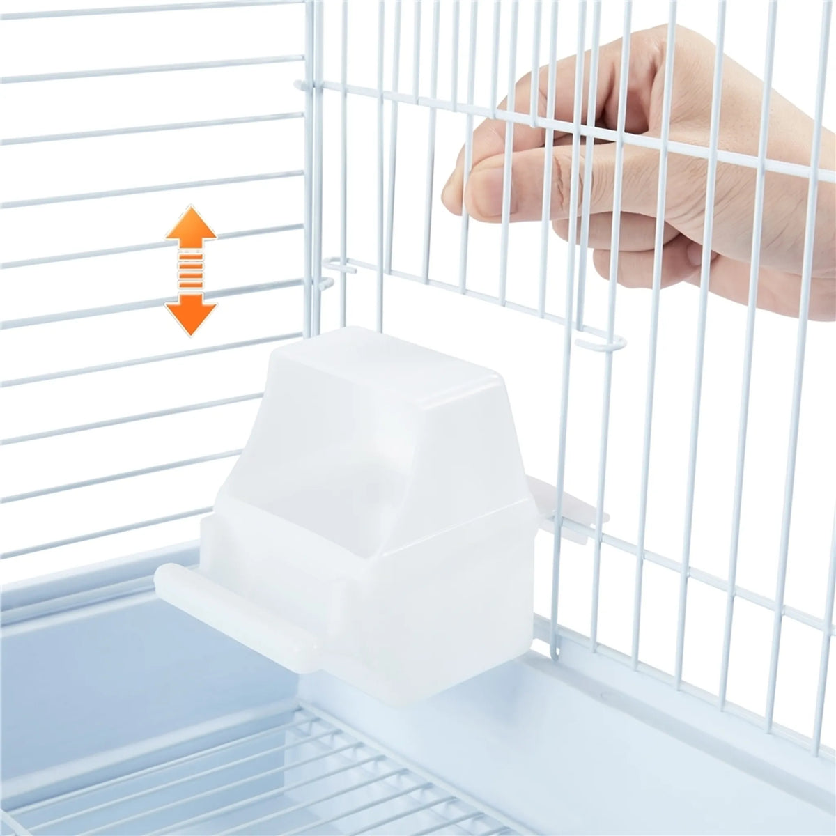 Yaheetech Cage à oiseaux avec jouets - 40 x 40 x 58 cm - équipée d'une ouverture supplémentaire en haut et d'un plateau coulissant et de 4 perchoirs en bois - pour perruches et canaris - métal noir et bois