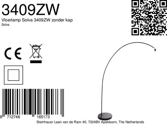Mexlite - Lampe suspendue Bikkel XL - 152 x 185 cm - Noir mat - Design industriel - Raccord E27 - Lampe d'usine robuste