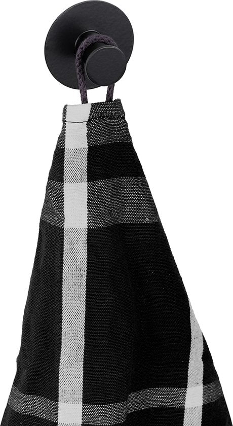 Crochets ronds autocollants pour serviettes Wenko - Argent - À accrocher sans percer | Autocollants