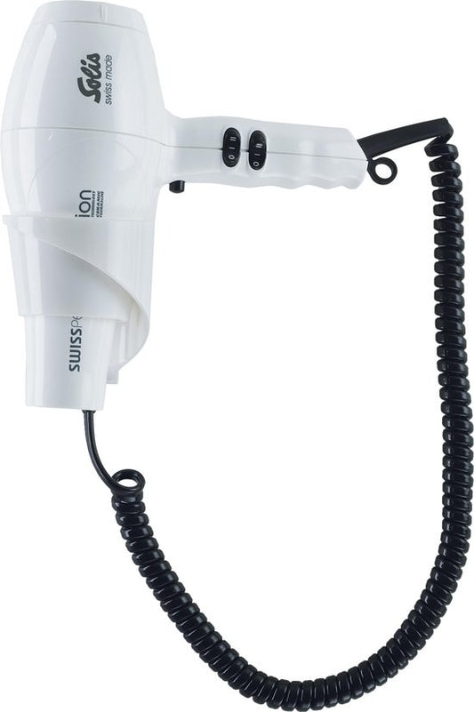 Solis Swiss Perfection Wall Mounted 443 - Hotel Hairdryer - White