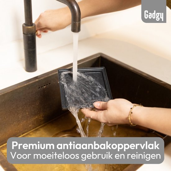 Gadgy Premium Gaufrier – Argent - Gril, appareil à croque-monsieur et gaufrier 3-en-1 - Plaques interchangeables - 600 W - Très puissant - Gaufre bruxelloise