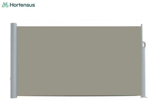 Hortensus - Brise-vent rétractable anthracite ou beige de Hortensus - 140 x 300 cm - Beige