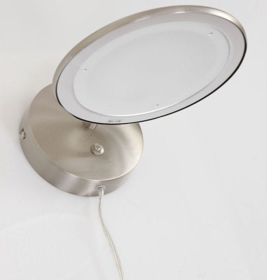 Steinhauer Zenith LED - Applique moderne - Acier - H:12cm - Ø:12cm - Universelle - Pour l'intérieur - Métal - Appliques - Chambre à coucher - Salon