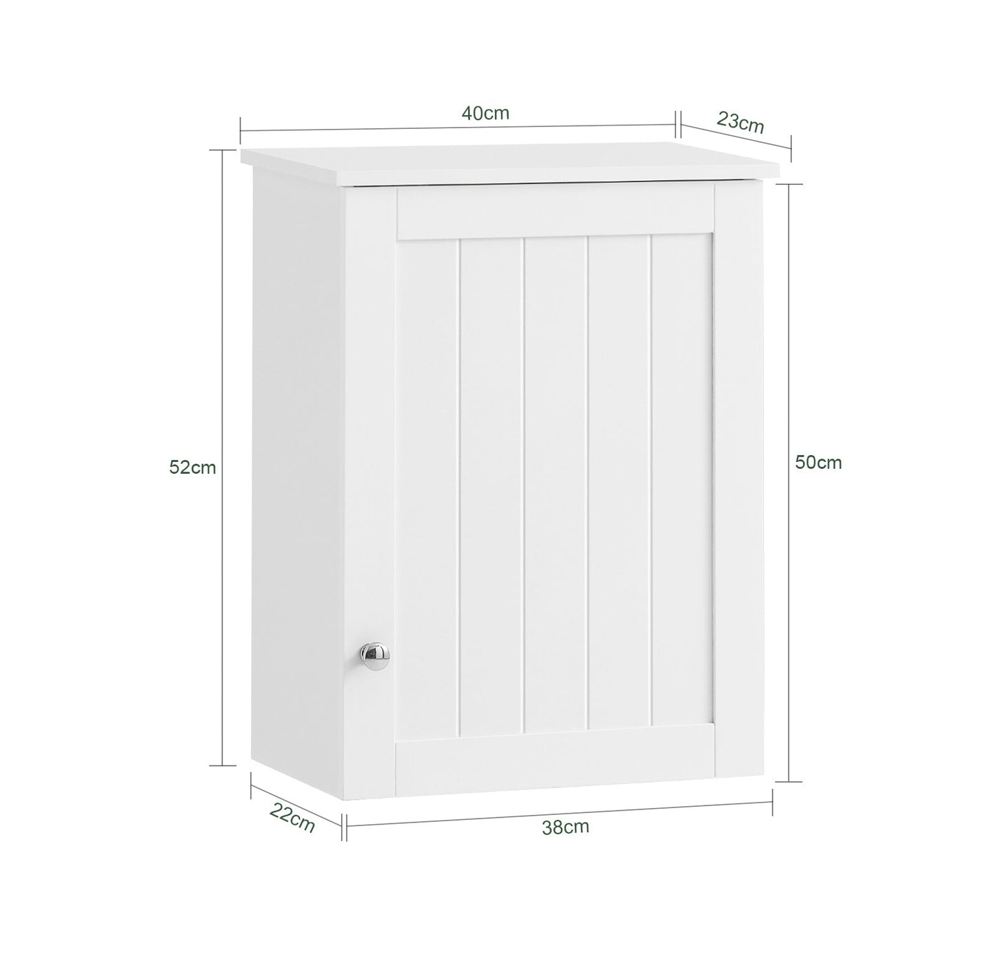 SoBuy Armoire à pharmacie - 40 x 52 x 23 cm - Blanc