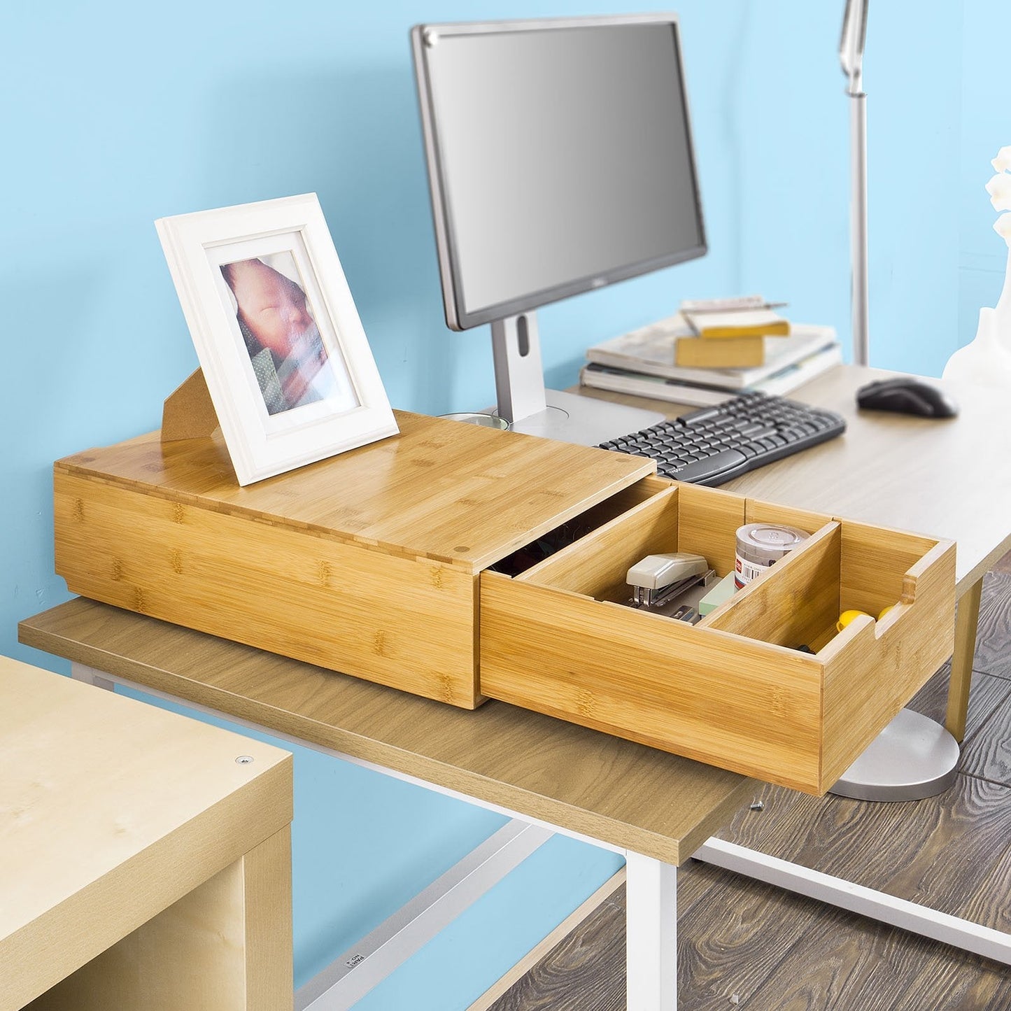 Rangement capsules - SoBuy - Tiroir porte-capsules - 48x36x17cm - Couleur bois