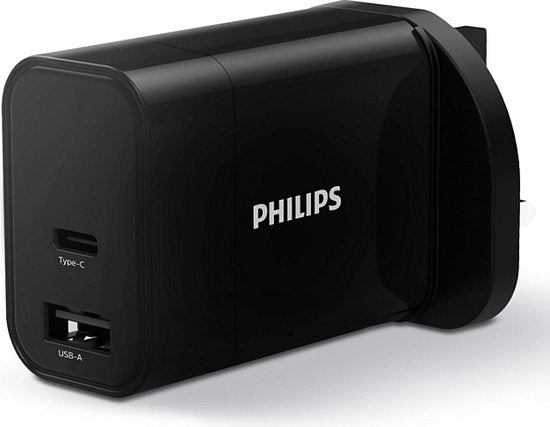 Chargeur USB-A/C pour appareils électroniques - Philips - DLP2621/05 - Noir
