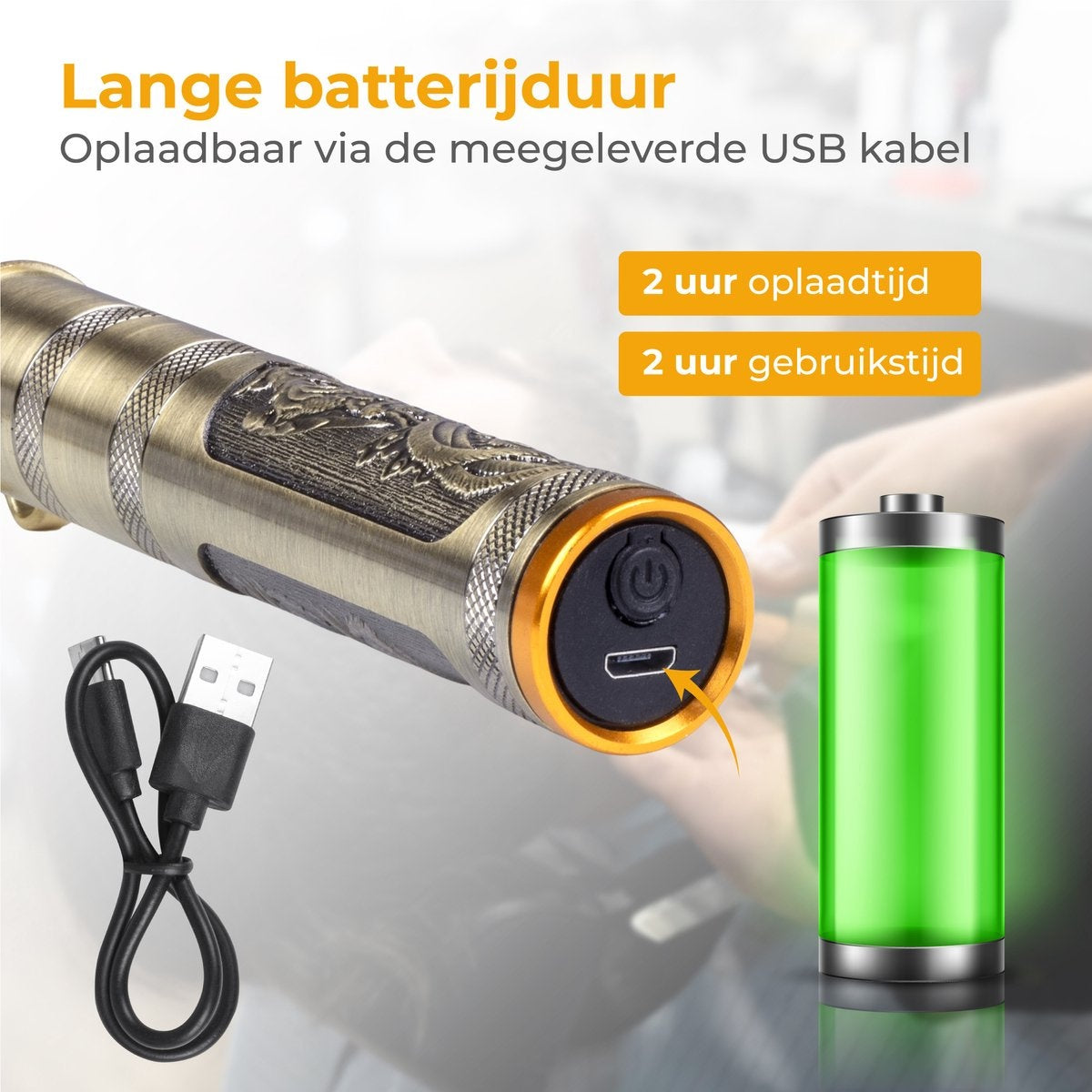 Nuvance - Tondeuse Mannen - Tondeuse Hoofdhaar - Inclusief 4 Opzetstukken - Baardtrimmer en Haartrimmer Mannen - Tondeuses - Usb Oplaadbaar