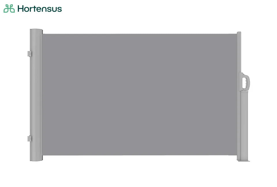 Brise-vent rétractable Hortensus - 3m de large x 1,4/1,8m de haut