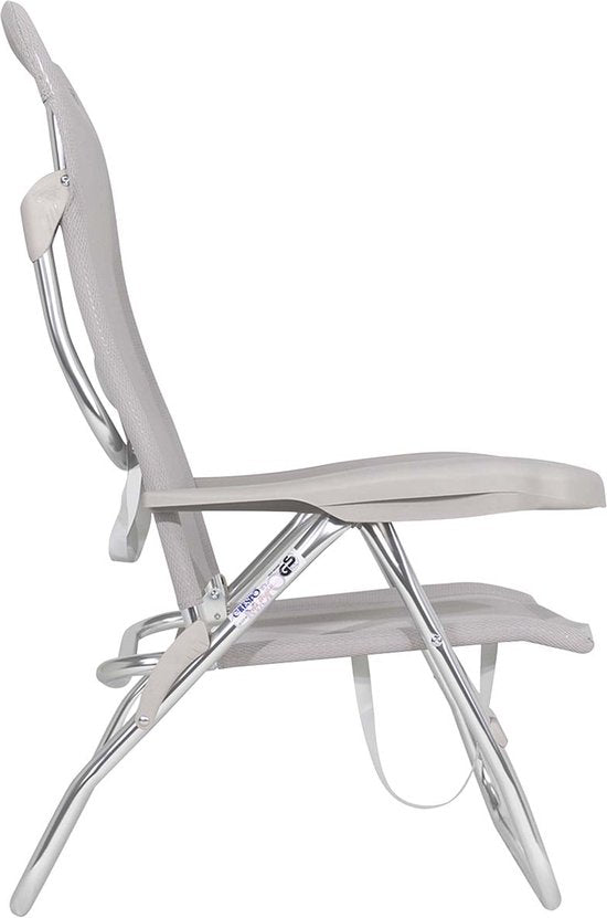 Crespo - Chaise de plage - AL/223 - Gris clair