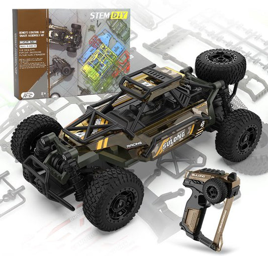 Fuegobird 1：18 avec télécommande RC DIY toy car - 2.4G - mount - brown