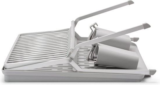 Brabantia SinkSide Egouttoir - Pliable - avec porte-couverts - Gris moyen