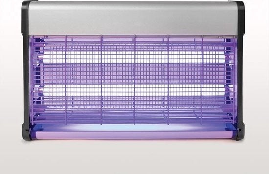 Perel Désinsectiseur, électrique, grille de tension 2800 V, bac de récupération amovible, 100 m², métal