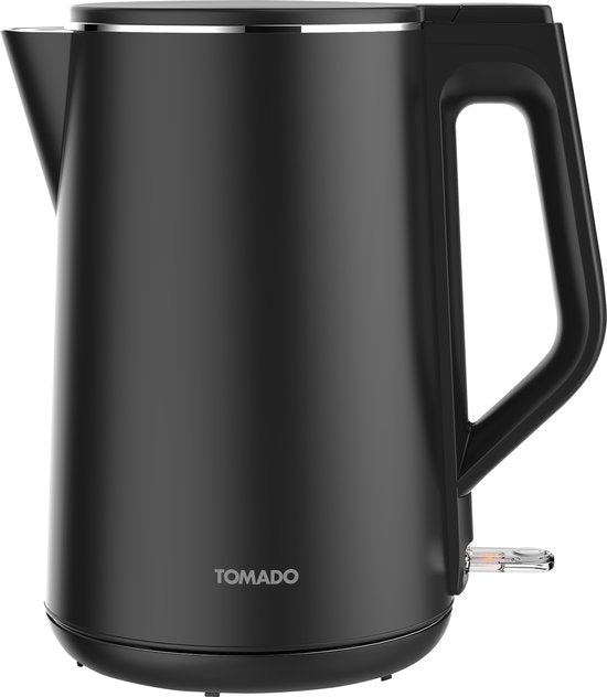 Tomado TWK1708B - Bouilloire - 1,7 litres - Double paroi - 2200 watts - Sans BPA - Noir mat