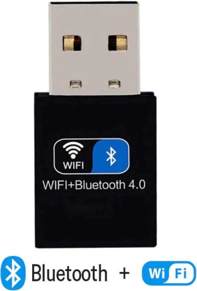 Techvavo® Wireless USB WiFi Bluetooth Adapter - Dongle sans fil USB2.0 WiFi BT4.0 Adapter