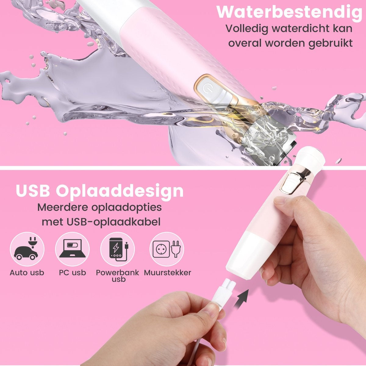 MoreWomen® 5-in-1 - Ladyshave - rasoirs pour femmes - tondeuse à sourcils - rasoir femme