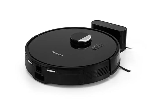 Aspirateur robot 2-en-1 avec fonction de nettoyage - Puissance d'aspiration de 5000 Pa - Navigation LiDAR - Commande vocale et par application - Autonomie de 190 min - Accessoires inclus