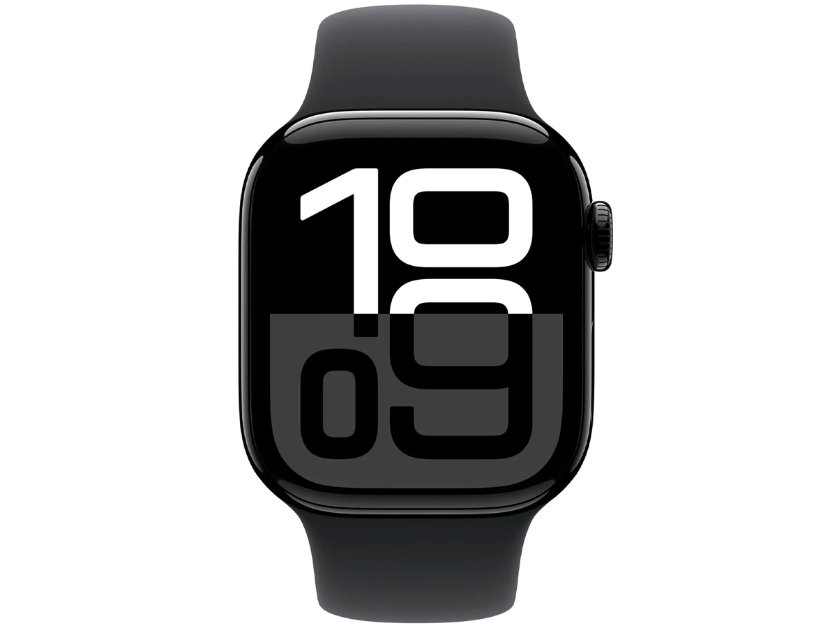 Apple Watch Series 10 42 mm - Aluminium noir diamant - Bracelet Sport noir