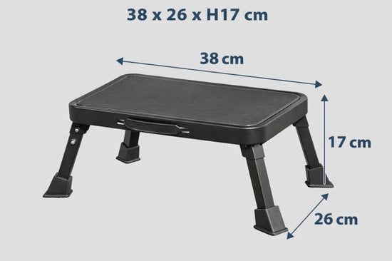 Ceruzo Marchepied pliant - Antidérapant - 150 kg - Camping Cuisine