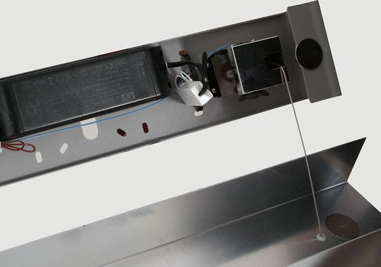 Suspension Bloc 3297ST en acier, 171 cm, hauteur réglable grâce à un système de levage par câble Steinhauer, design moderne, intensité réglable à l'aide d'un variateur externe