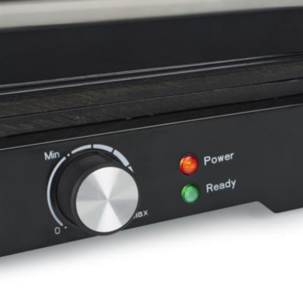 Grill de table Tristar GR-7908KL - 1 500 W - Ouverture à 180° - Revêtement antiadhésif - Noir