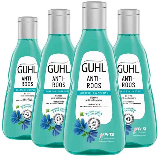 Shampoing anti-pelliculaire Guhl - 4 x 250 ml - Lot économique