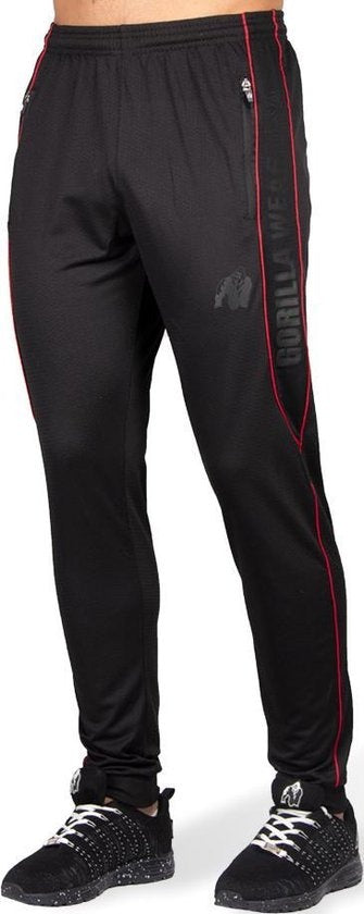 Pantalon d'entraînement Branson - Gorilla Wear - Noir/Rouge - M