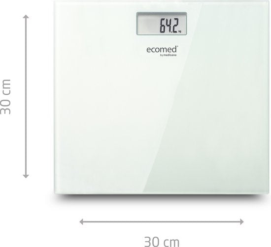 ecomed by Medisana PS-72E V2 Pèse-personne numérique Capacité maximale : 150 kg Blanc