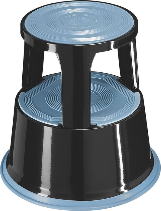 BRASQ Tabouret de marche Premium Noir - Capacité 150 kg - Tabouret de marche - Pied d'éléphant - Tabouret de bureau - Escalator - Tabouret - Métal