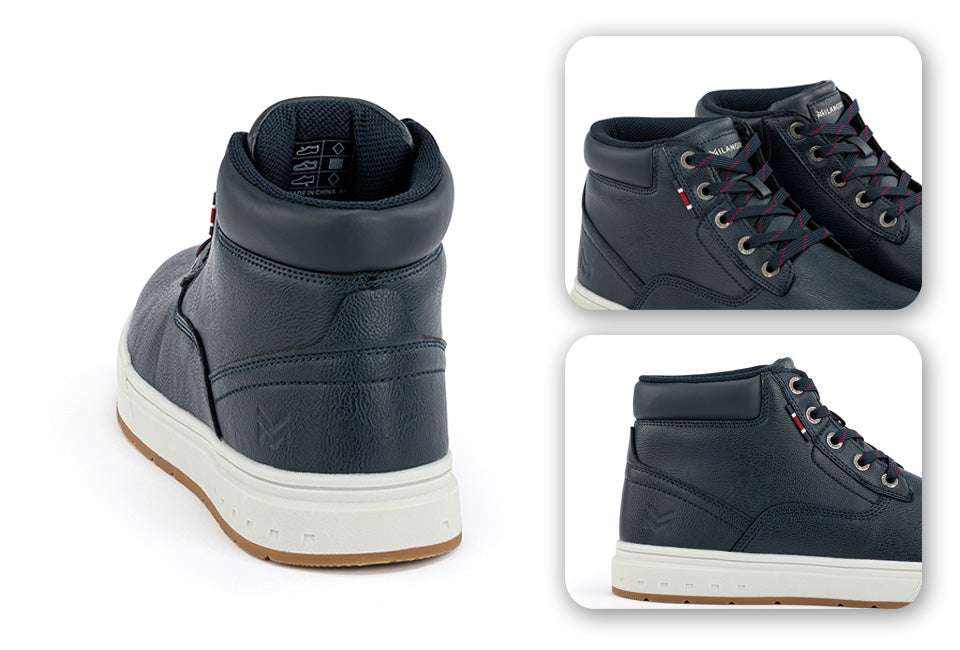 Baskets hautes Milanoro - Taille 43 - Bleu marine