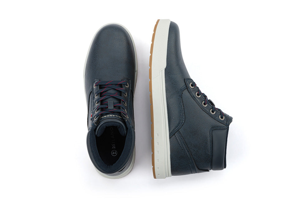 Baskets hautes Milanoro - Taille 42 - Bleu marine